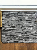 My Mat Charcoal Broken Stripe Mat