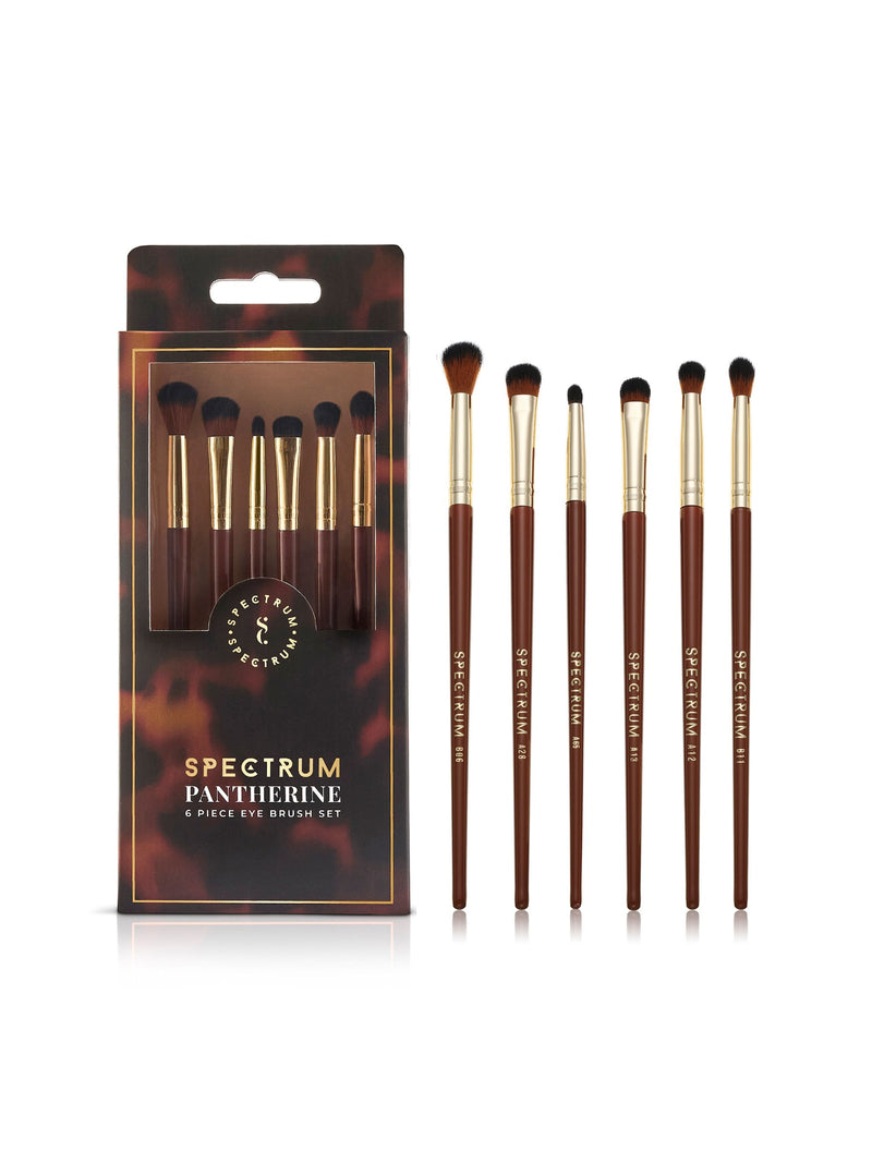 Spectrum Collections Pantherine 6-piece eye makeup brush set (British brand)