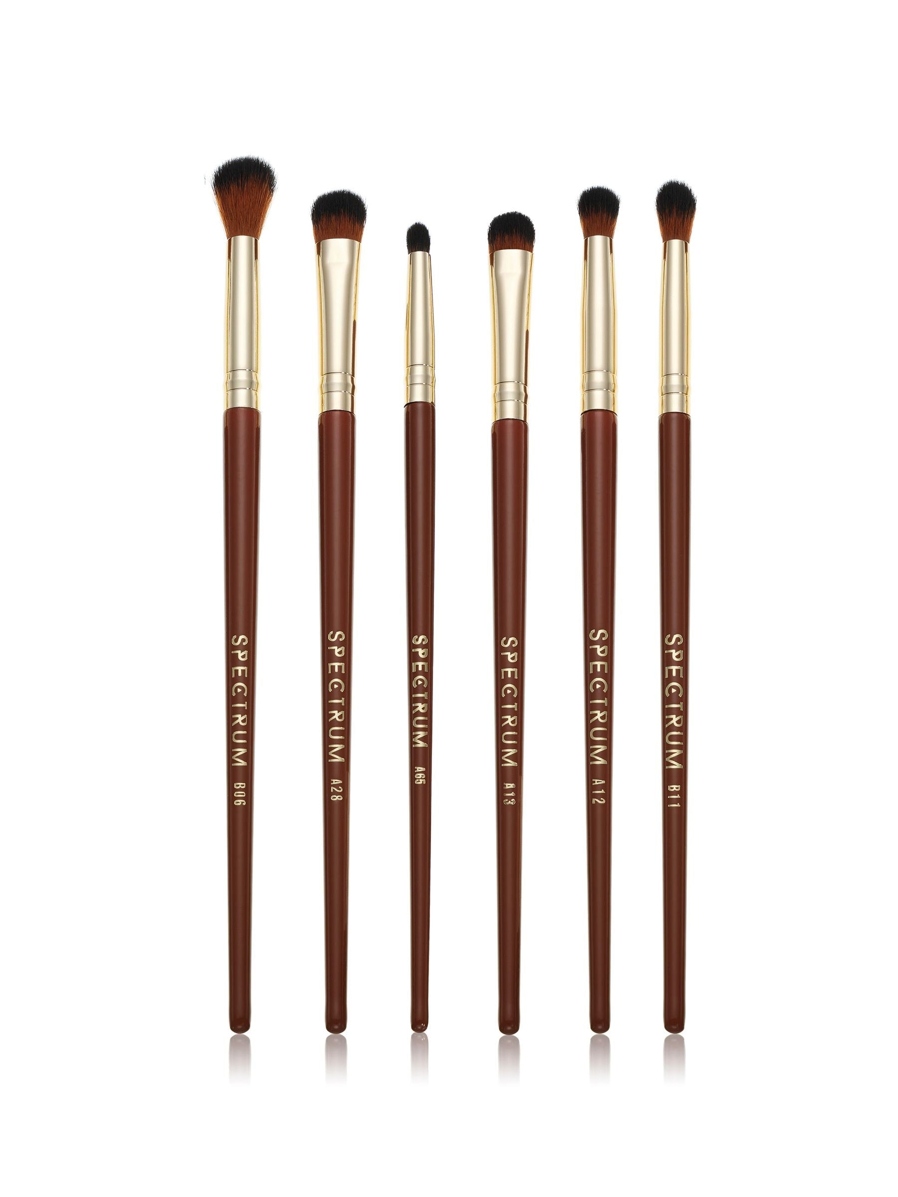 Spectrum Collections Pantherine 6-piece eye makeup brush set (British brand)