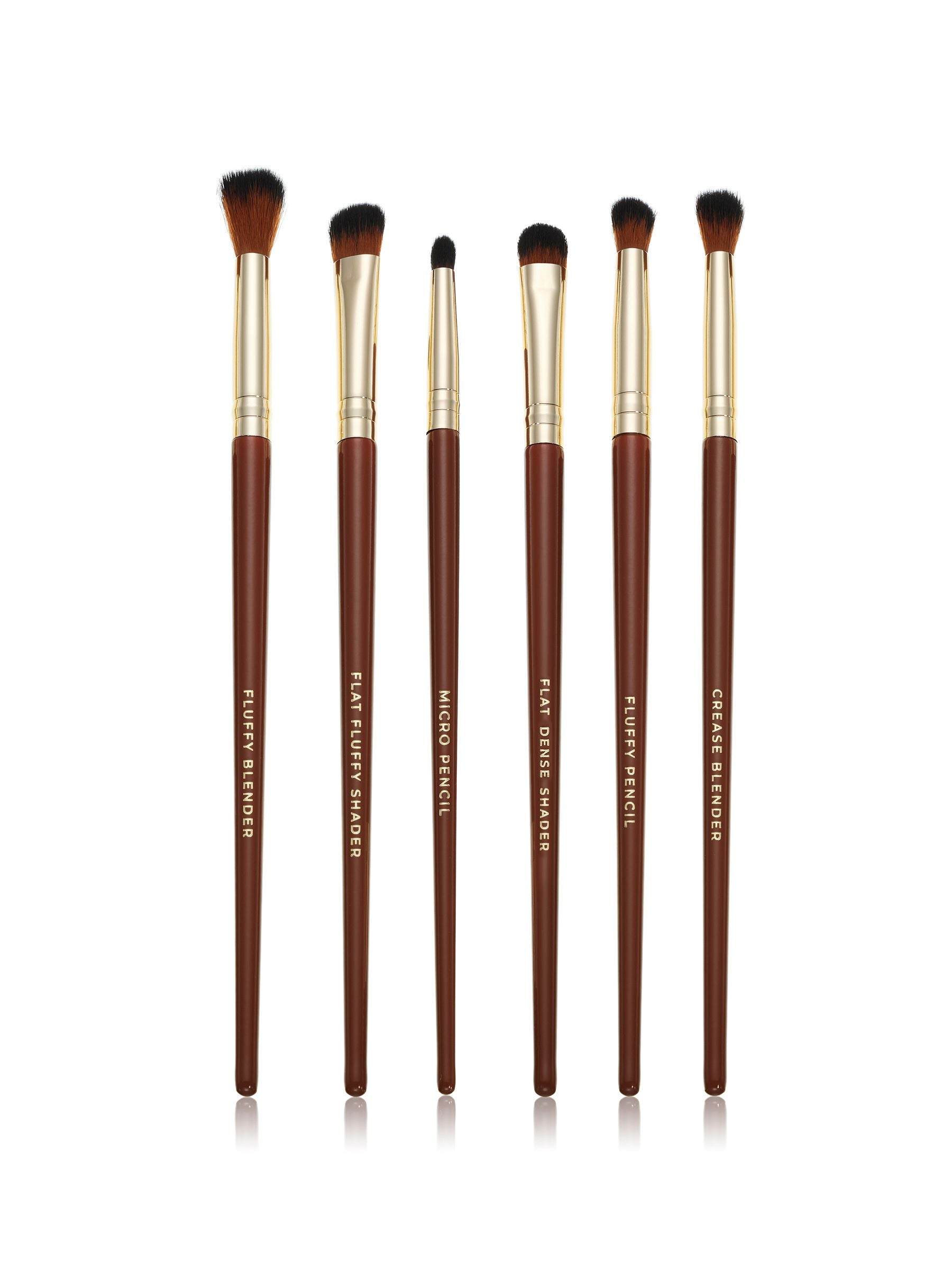 Spectrum Collections Pantherine 6-piece eye makeup brush set (British brand)