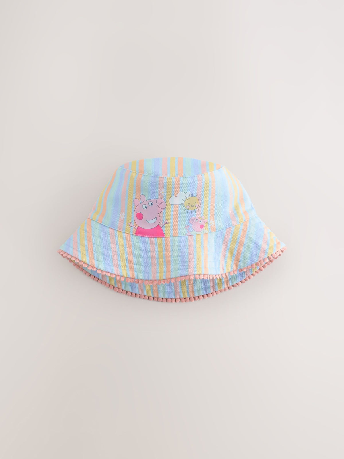 Peppa Pig pink bucket hat 3mths-10yrs (British brand)