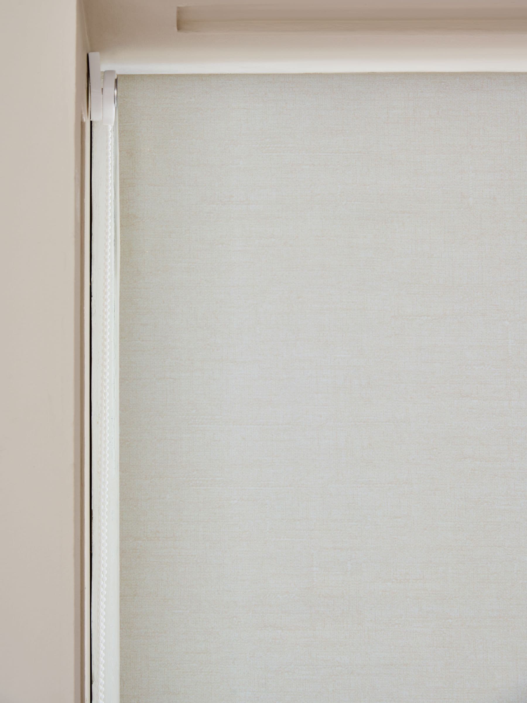 Natural light textured moisture resistant roller blind - British product