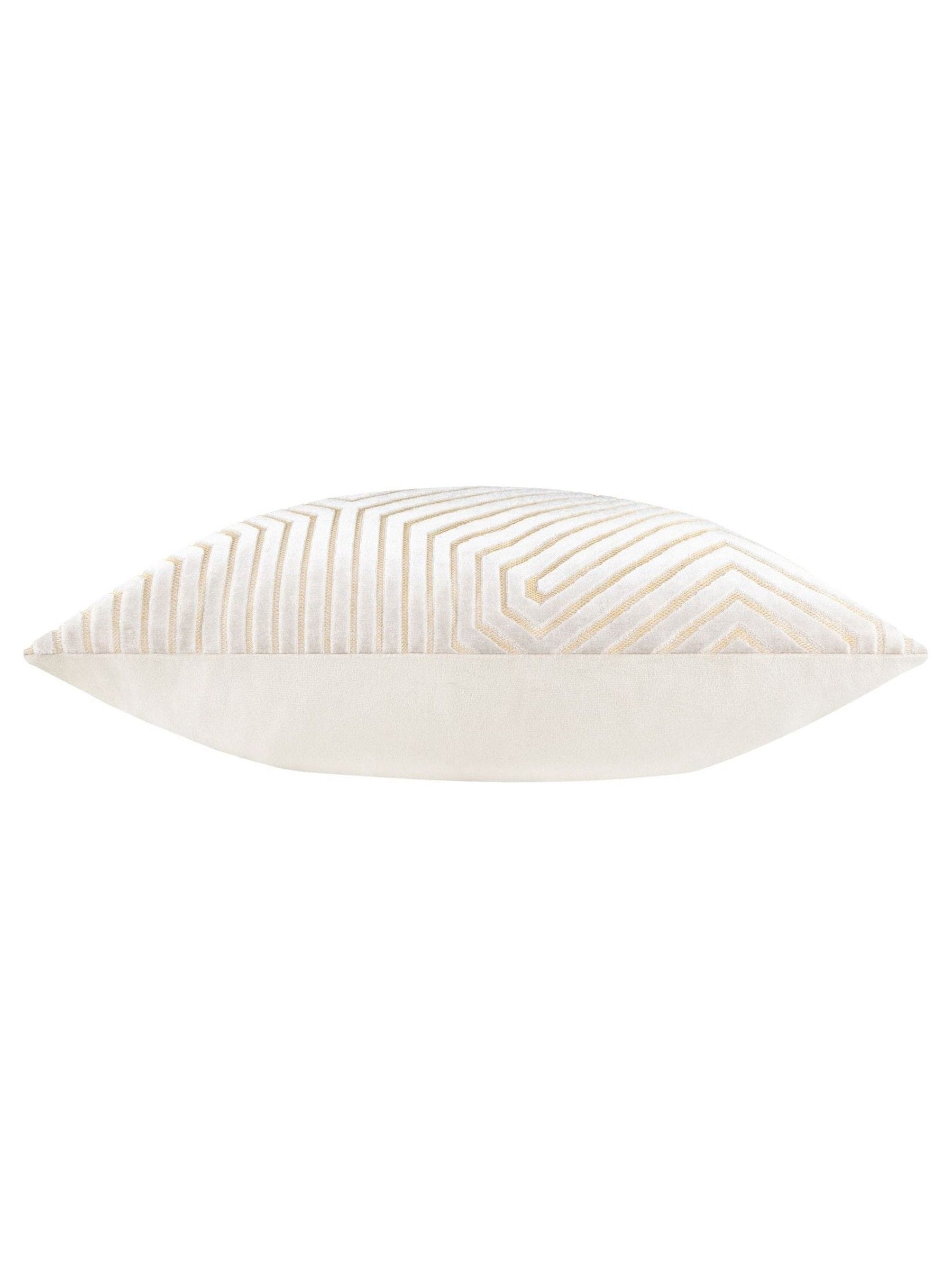 Paoletti Oyster Evoke velvet cushion 55cm, UK version
