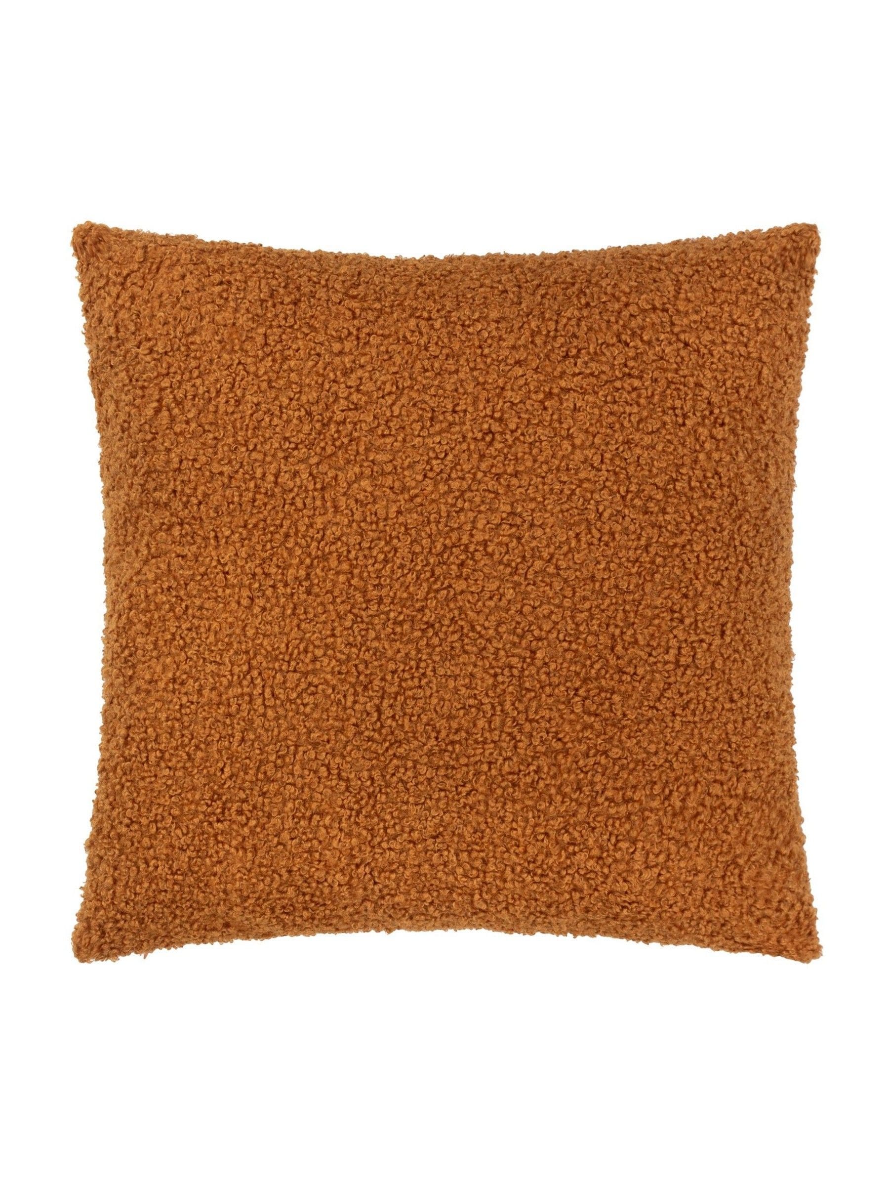 Yard Ginger Orange Cabu Chunky Boucle Cushion