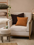 Yard Ginger Orange Cabu Chunky Boucle Cushion