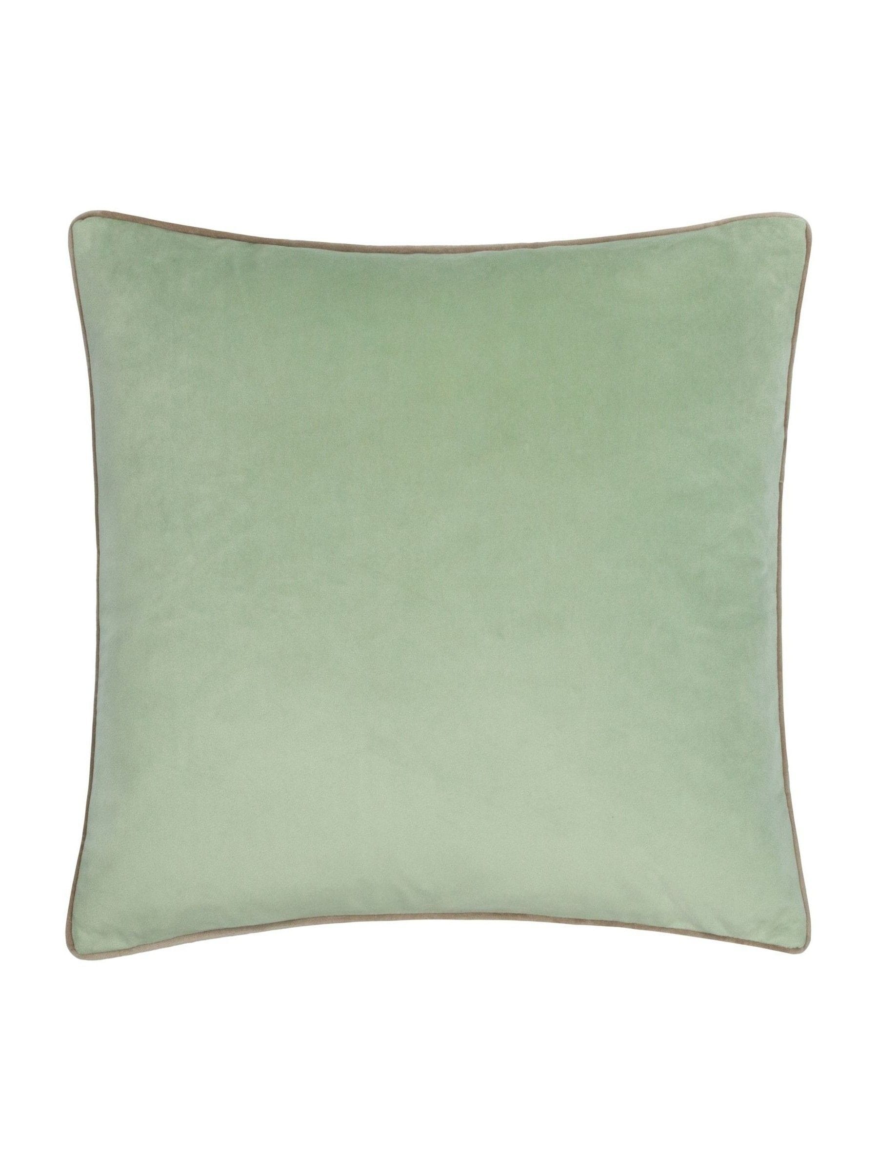 Furn Eucalyptus Mocha Meridian Velvet 55 x 55cm Cushion