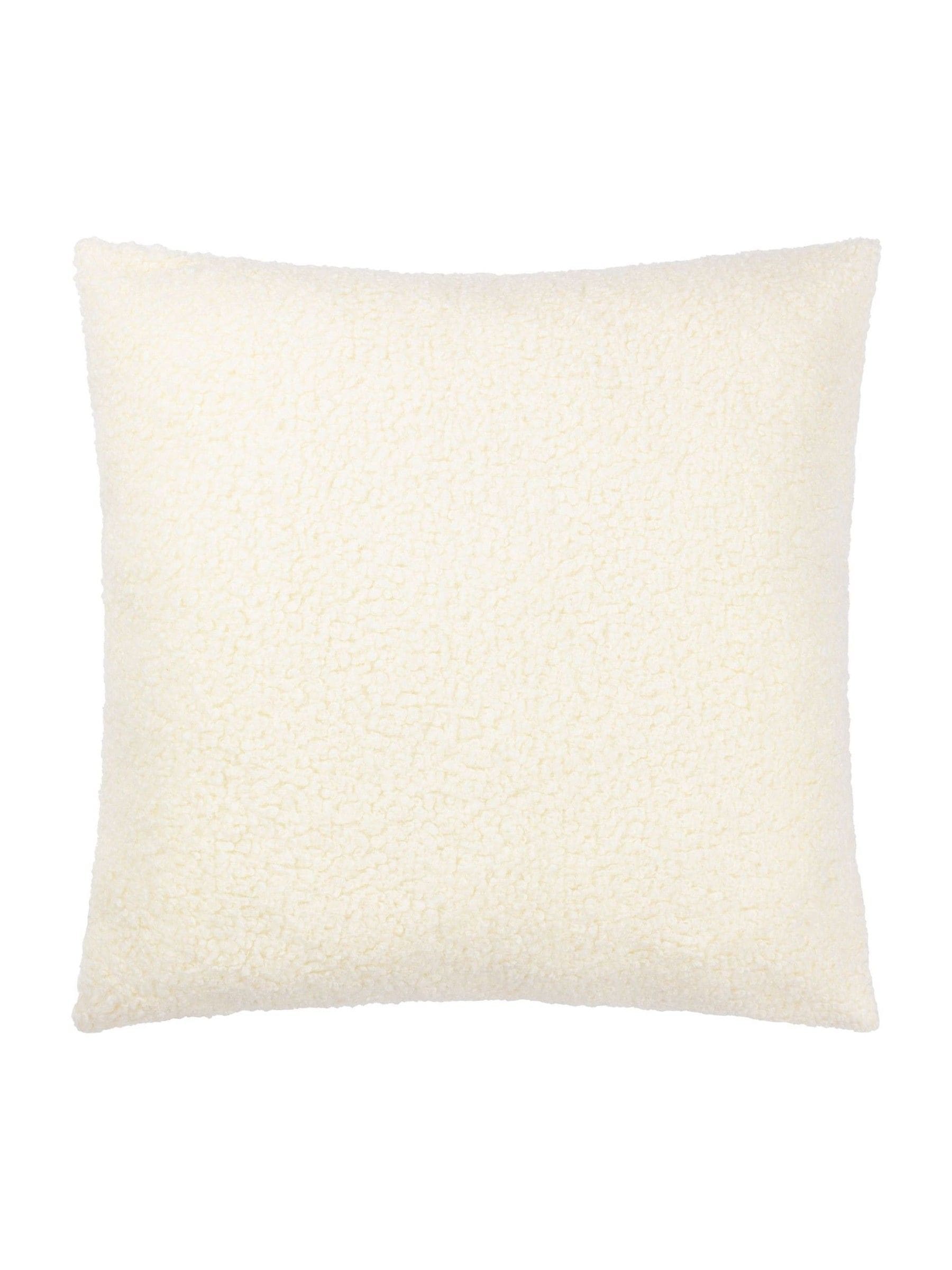 Yard Ecru Cream Chunky Boucle Cushion 55x55cm, imported from the UK