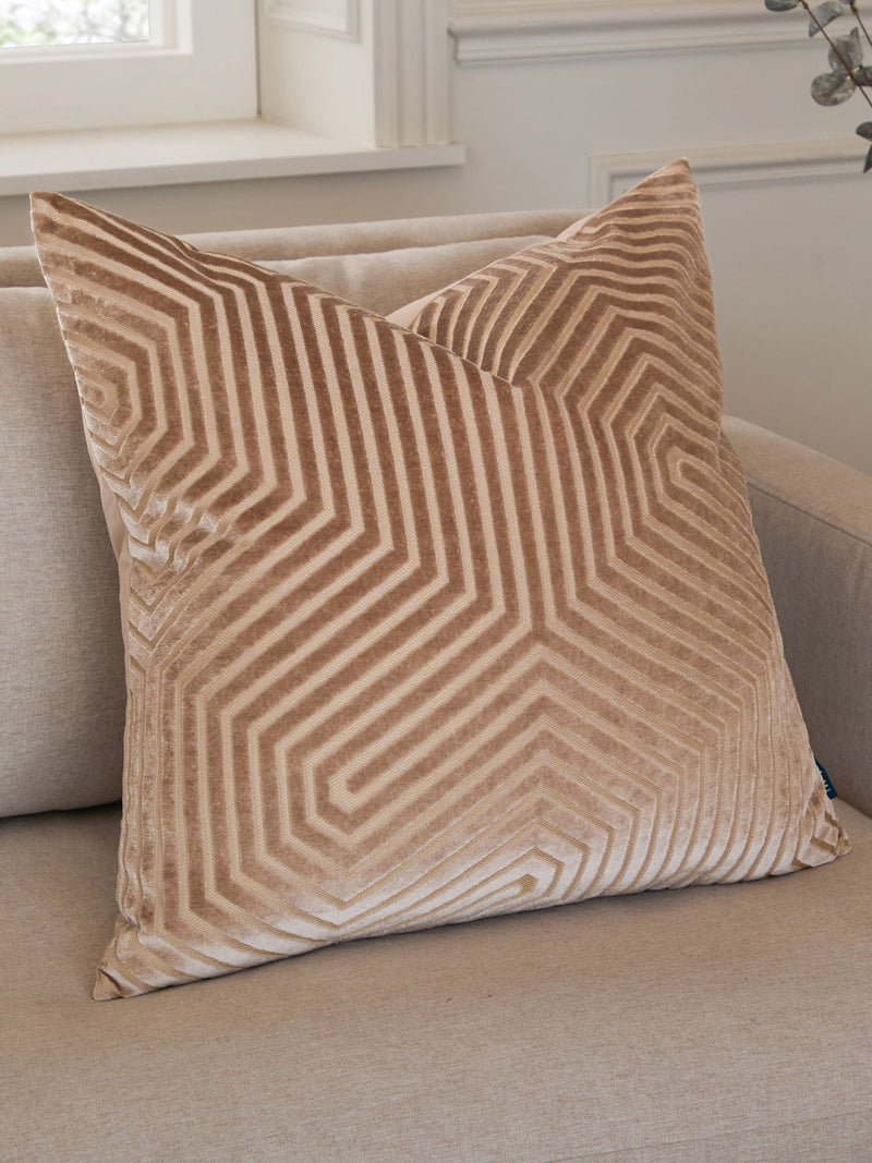 Paoletti mink velvet cushion 55cm - British product