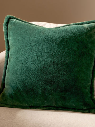 Next Furn Needle Green Kallu Faux Fur Cushion 59 x 59cm- Buy online at McGrocer
