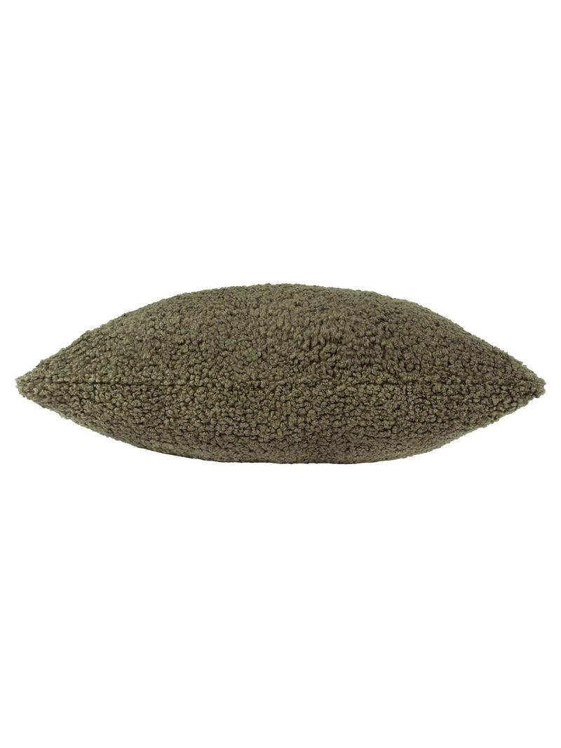 Yard Khaki Green Cabu Chunky Boucle Cushion