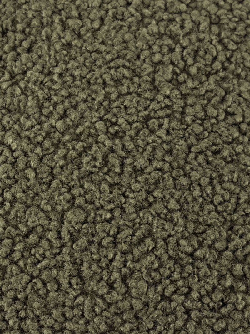 Yard Khaki Green Cabu Chunky Boucle Cushion