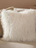 Furn Ecru Cream Rowan Faux Fur Cushion