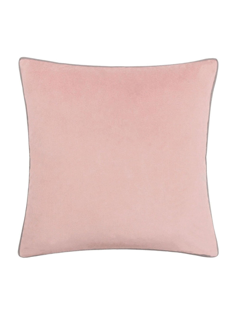 Furn blush grey velvet cushion 45x45cm, imported from the UK