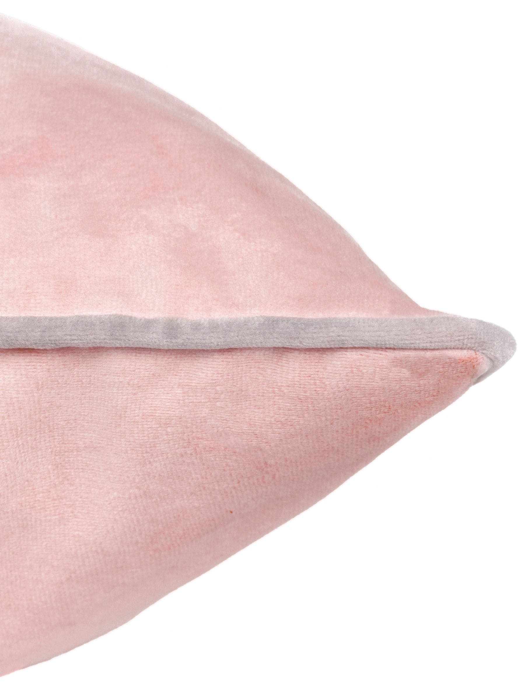 Furn blush grey velvet cushion 45x45cm, imported from the UK