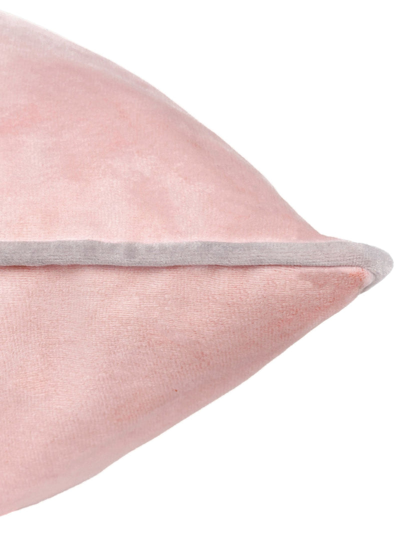 Furn blush grey velvet cushion 45x45cm, imported from the UK