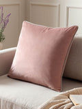 Furn Blush Grey Meridian Velvet 45 x 45cm Cushion