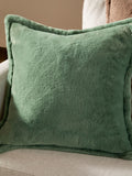 Furn Frost Green Kallu Faux Fur 45 x 45cm Cushion