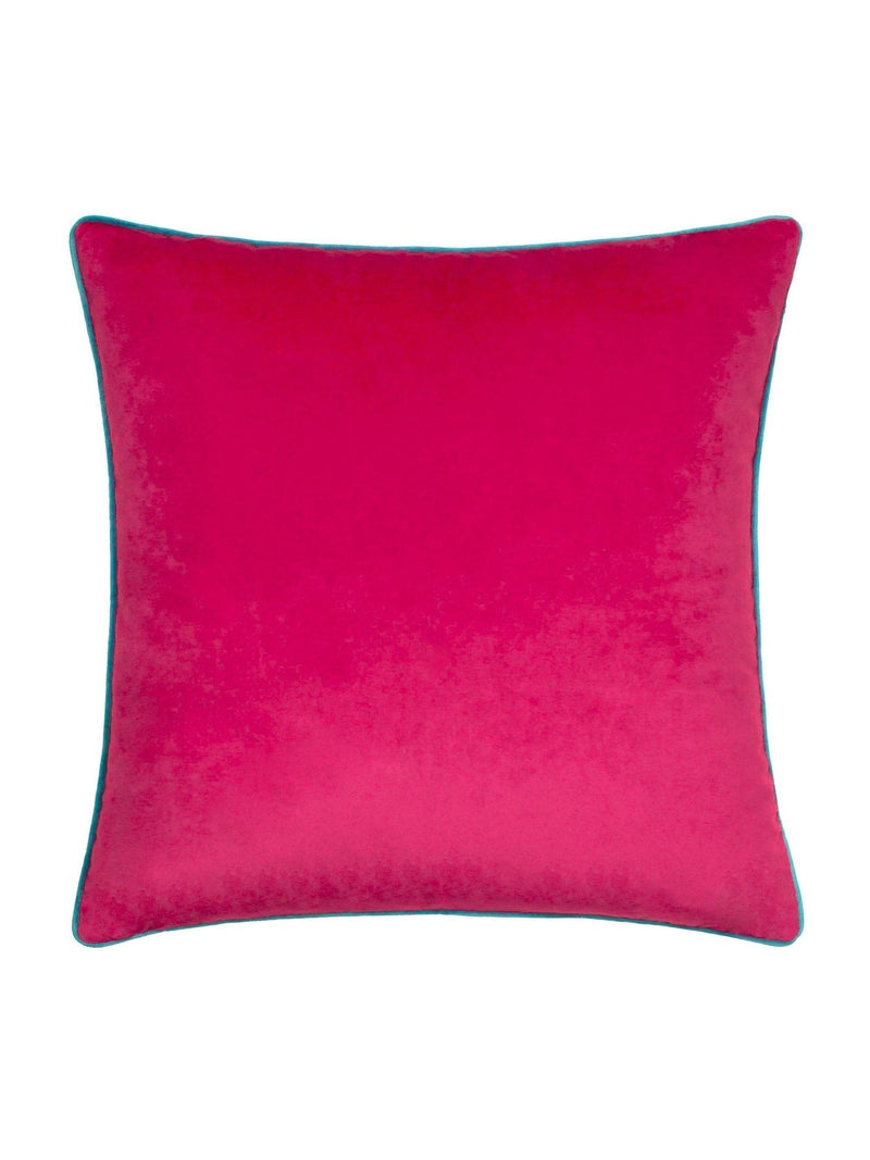 Furn Raspberry Teal Meridian Velvet 45 x 45cm Cushion