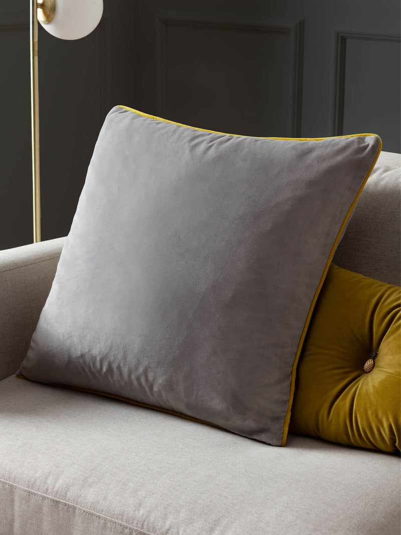 Furn Dove Cylon Meridian Velvet 45 x 45cm Cushion