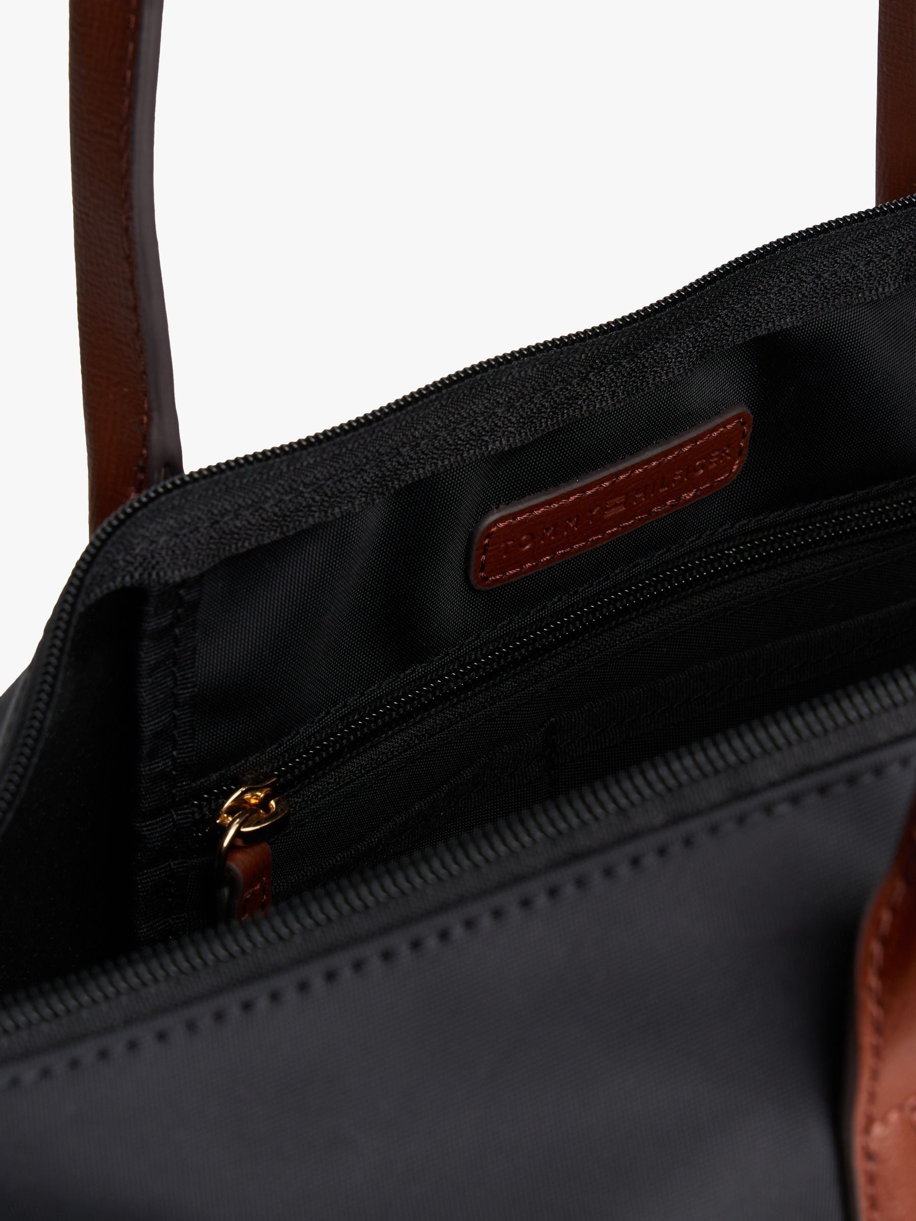 Tommy Hilfiger Black Monogram Tote Bag
