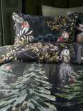 Paoletti Forest Green Sherwood Forest printed duvet cover set, imported from the UK