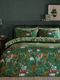Forest Green reversible duvet cover set - British product