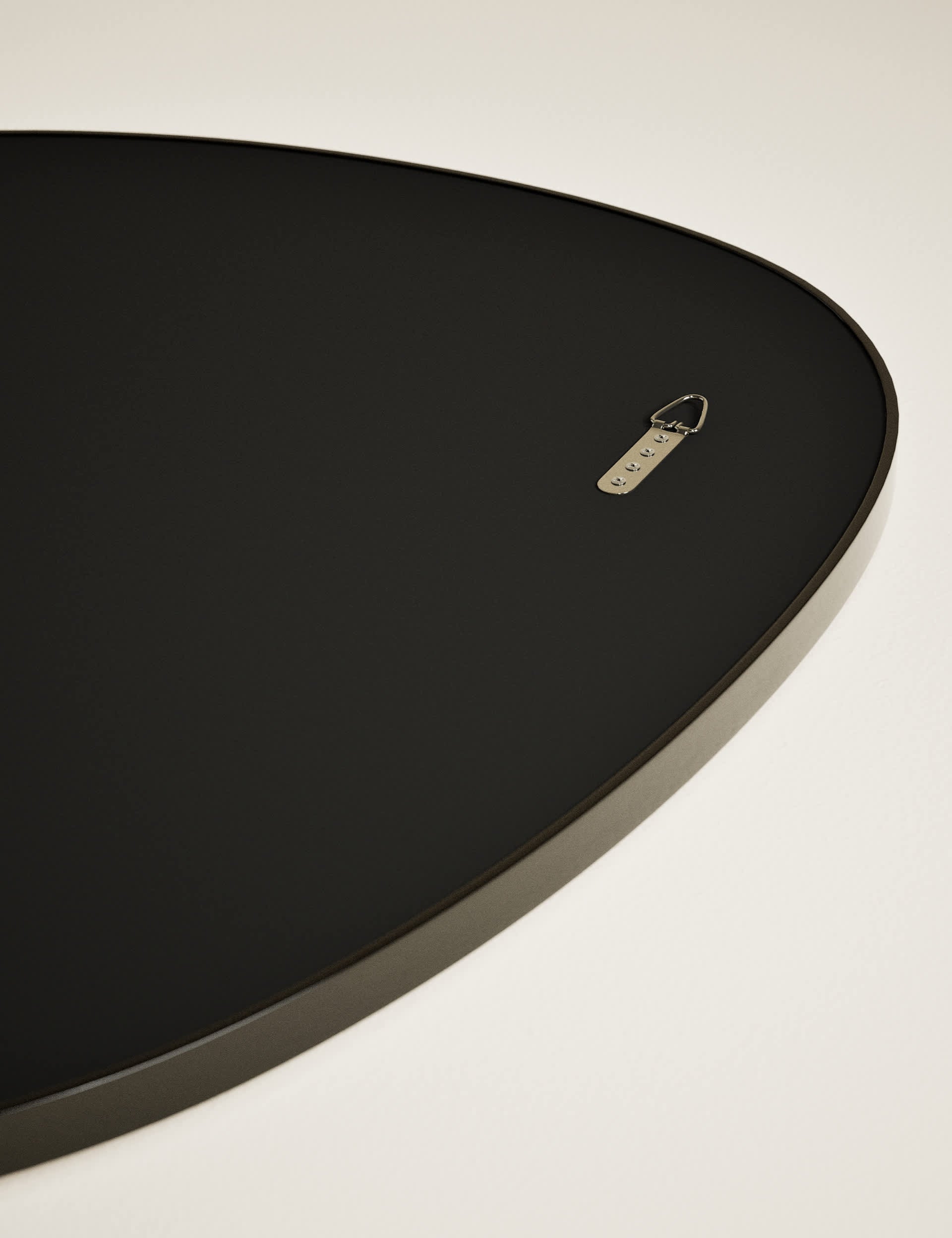Pebble metal curved wall mirror, imported from the UK
