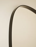 Pebble metal curved wall mirror, imported from the UK