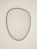 Pebble metal curved wall mirror, imported from the UK
