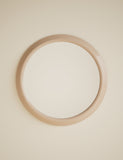 Ribbed Gloss round wall mirror 68 cm (British brand)