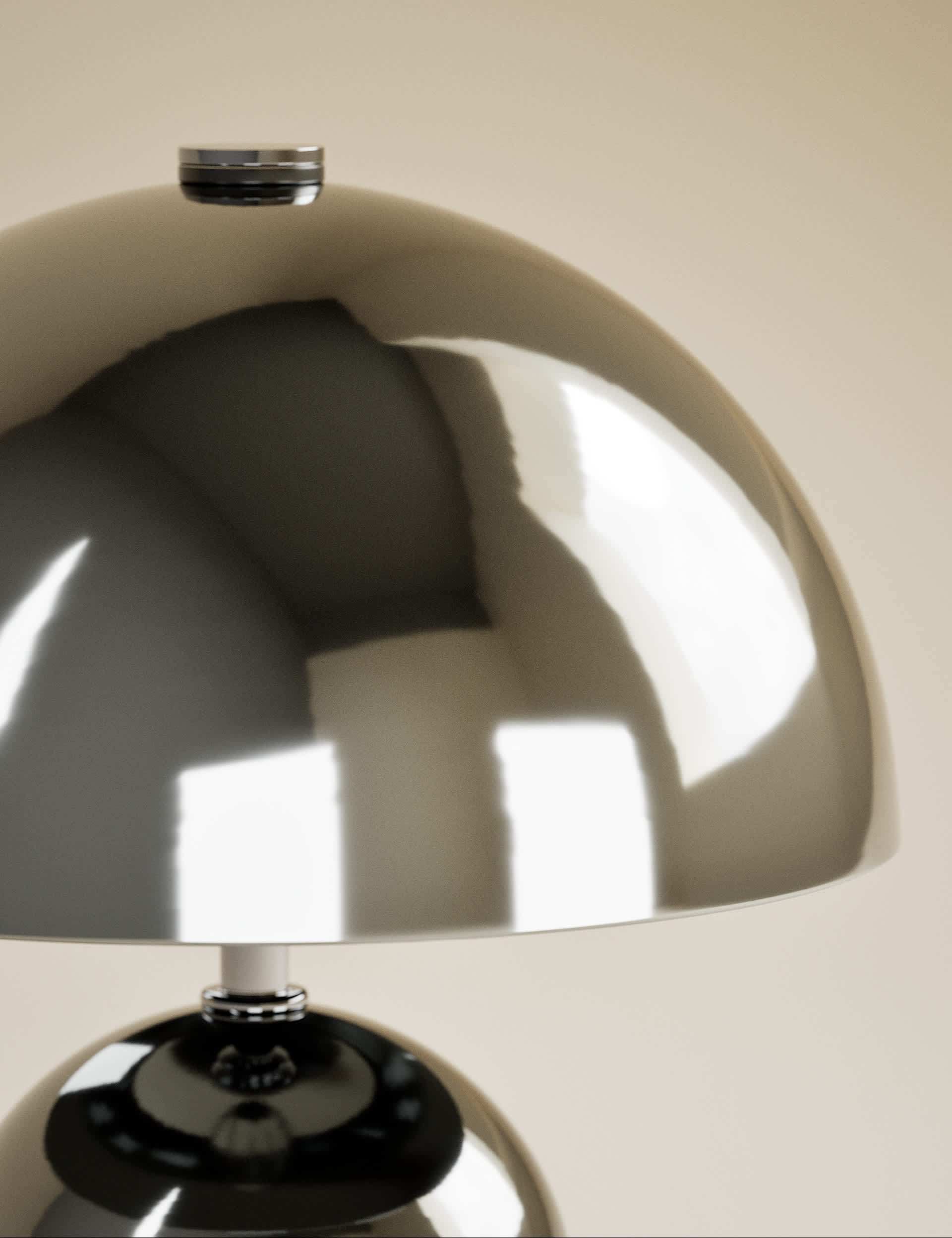 M&S Colby Rechargeable Metal Table Lamp