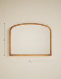 Wooden overmantle wall mirror 70x90 cm (British brand)