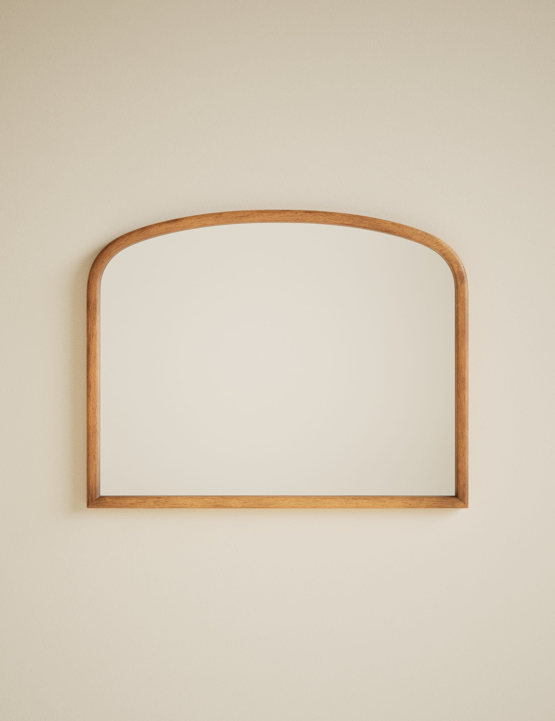 Wooden overmantle wall mirror 70x90 cm (British brand)
