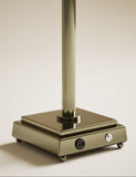 Rechargeable brass table lamp dimmable LED 46.3cm, imported from the UK