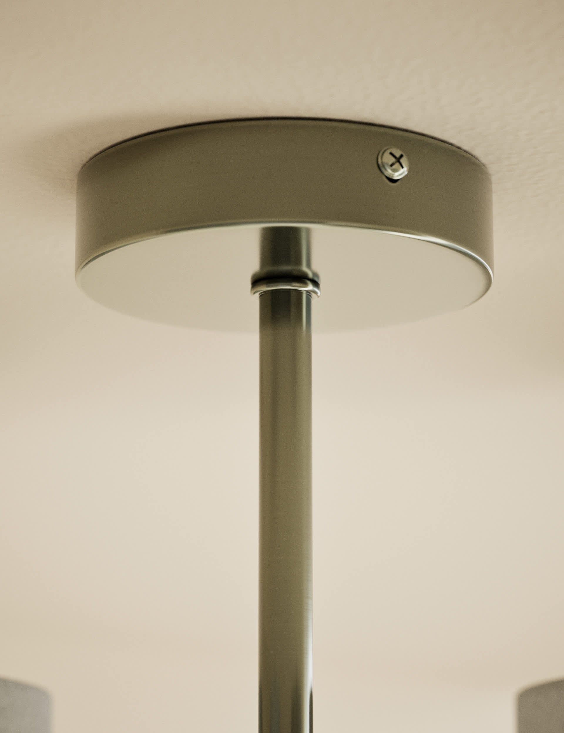 Marlowe metal flush ceiling light four-arm design - British product