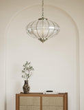 Gemball glass ribbed pendant light (British brand)