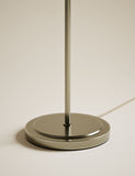Scallop pleated shade brass base floor lamp (British brand)