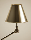 Brass Hat adjustable floor lamp warm metallic finish - British product