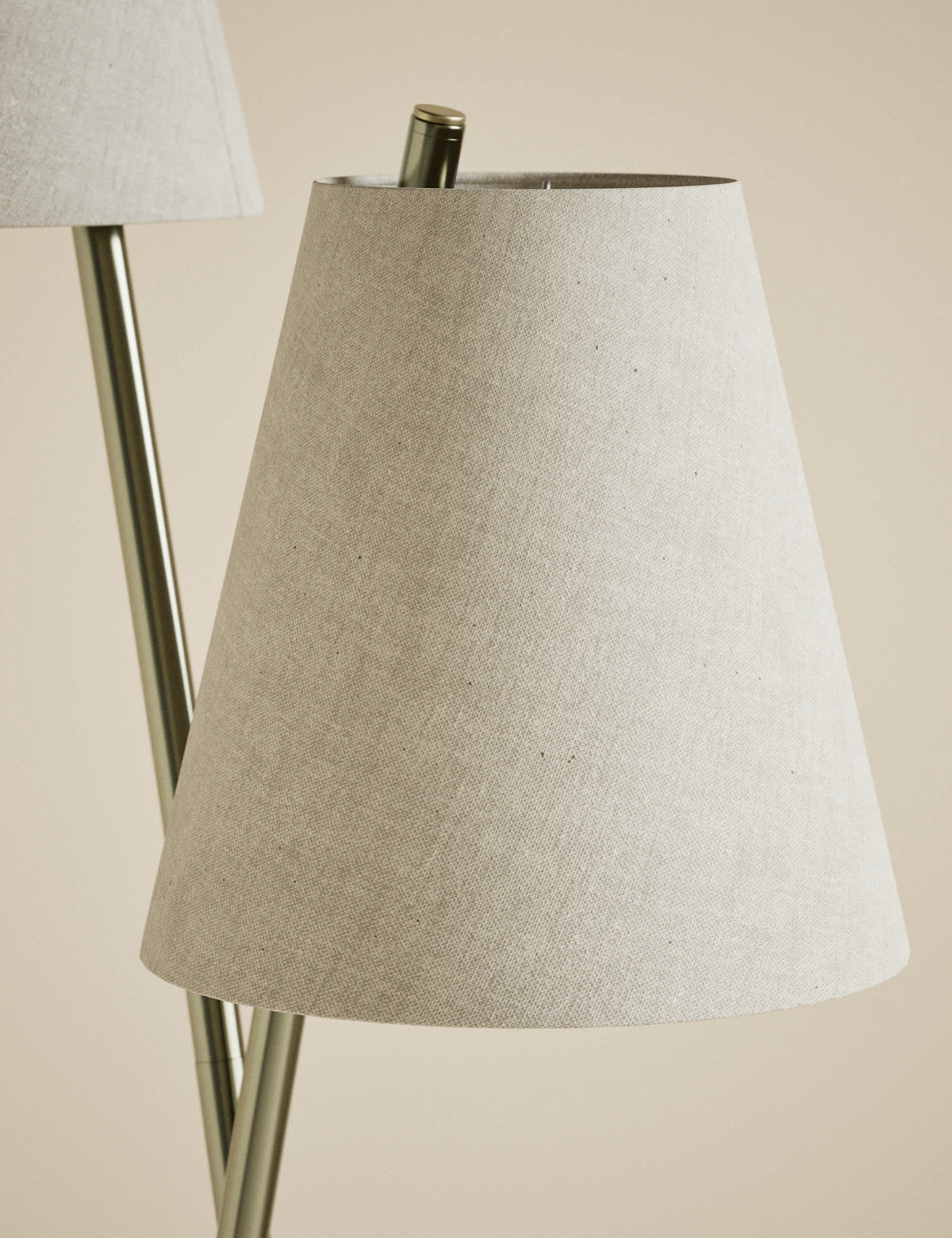 Rechargeable Curved Double Floor Lamp