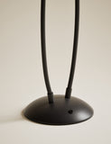 Rechargeable curved double floor lamp with fabric shades, imported from the UK