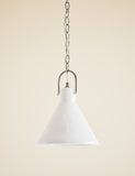 Ceramic mottled cone pendant light 24.5cm - British product