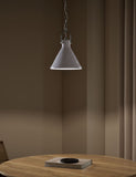 Ceramic mottled cone pendant light 24.5cm - British product