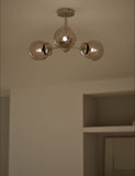 M&S Sputnik Bubble Glass 3 Arm Flush Ceiling Light