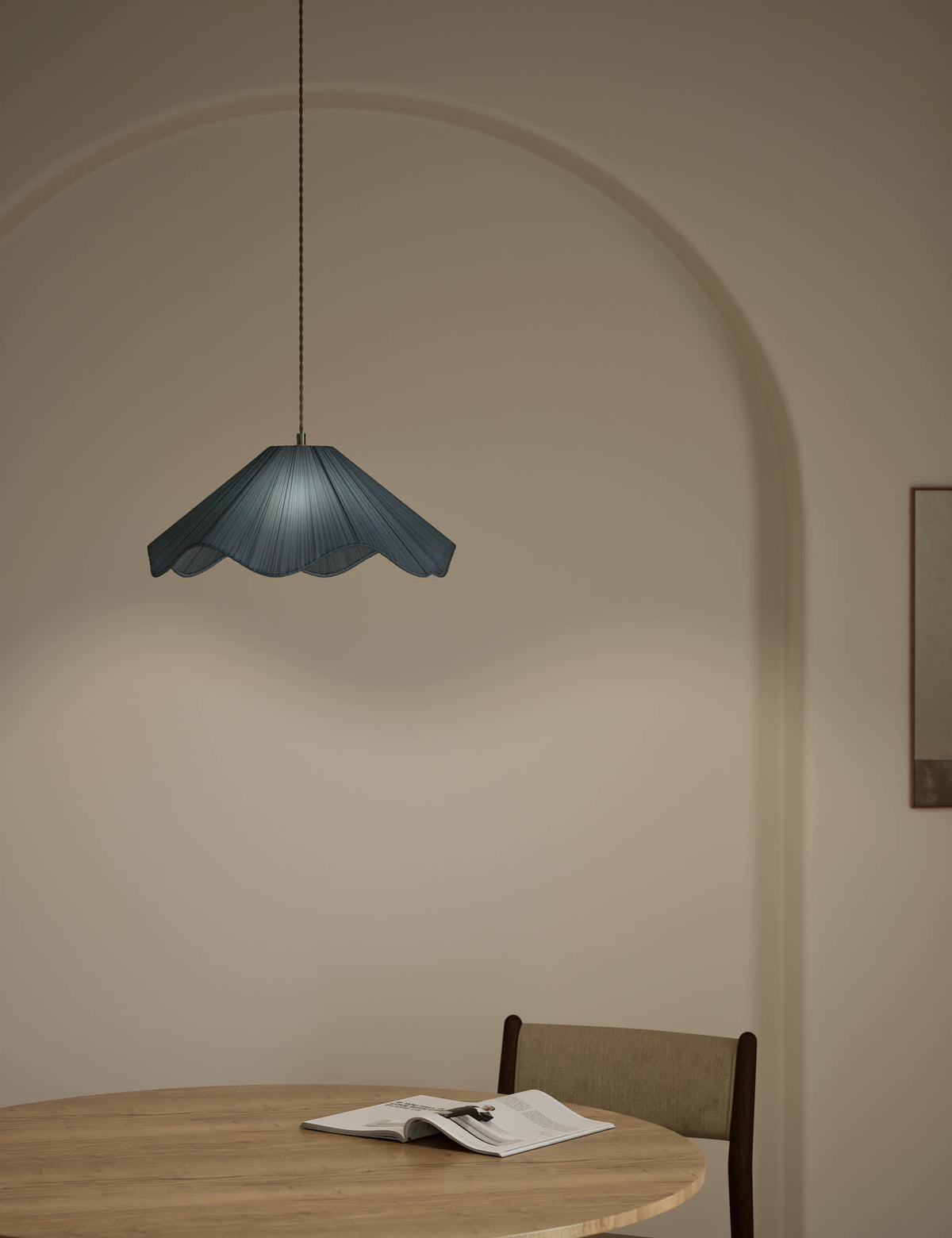Wave Pleated Easy Fit Ceiling Lamp Shade