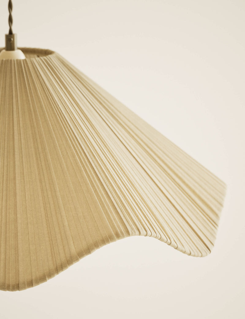 M&S Wave Pleated Easy Fit Ceiling Lamp Shade