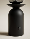 Rechargeable bubble glass globe table lamp, silver base, UK brand (British brand)