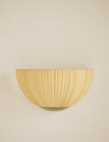 Pleated fabric flush wall light, imported from the UK