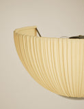 Pleated fabric flush wall light, imported from the UK