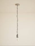 Chain lighting cable kit with metal chain and ceiling fitting (British brand)