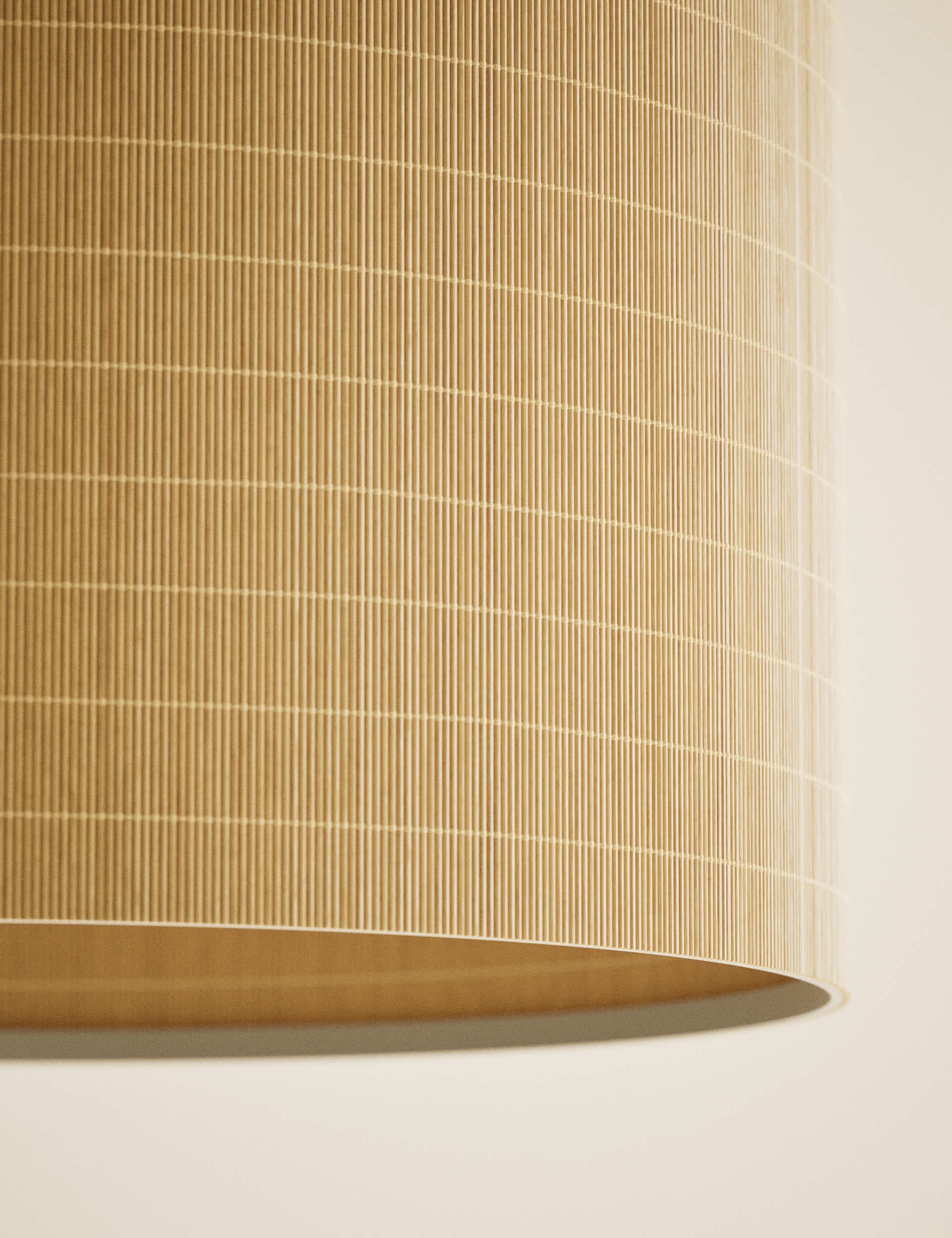 Small bamboo drum shade, UK version